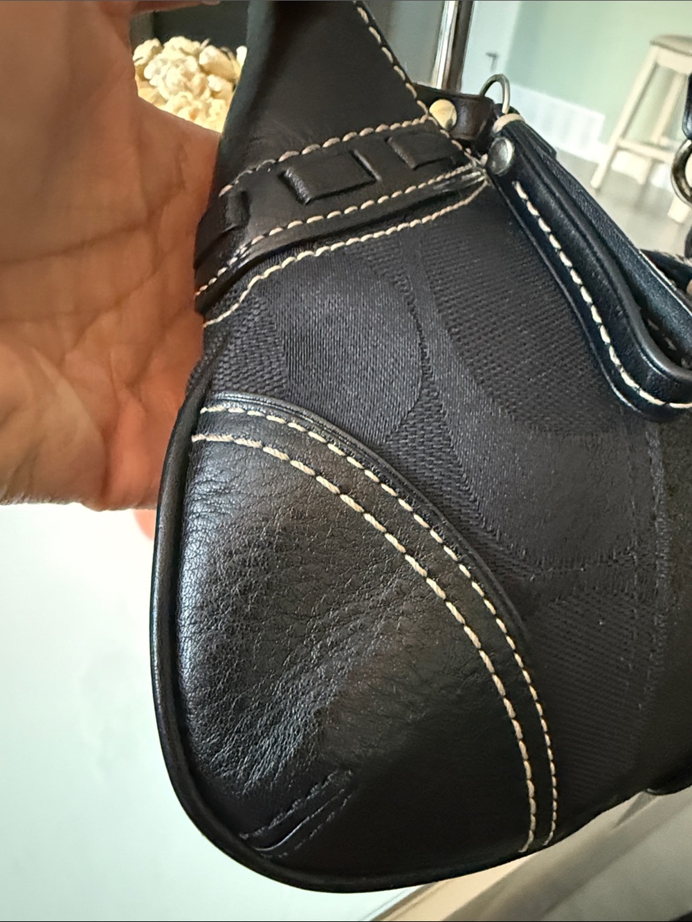 2006 Coach Hamptons Signature Python Mini Hobo - Picture 6 of 16